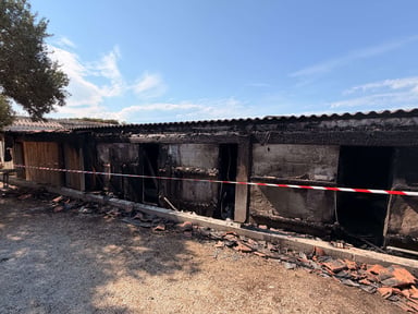 Suite à l'incendie