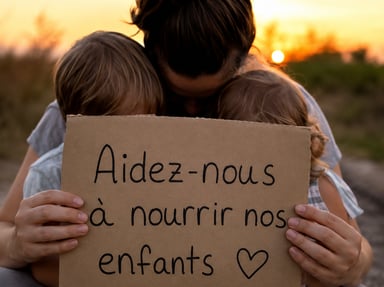 Soutien alimentaire pour une maman et ses enfants