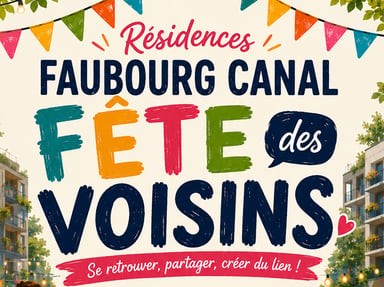 Fête des voisins Faubourg Canal 2026