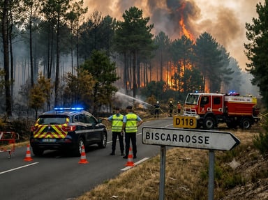 Soutien aux victimes et aux héros des incendies de Biscarrosse et des Landes