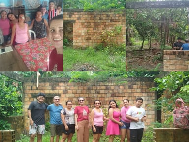 Construction d'un centre communautaire en Amazonie