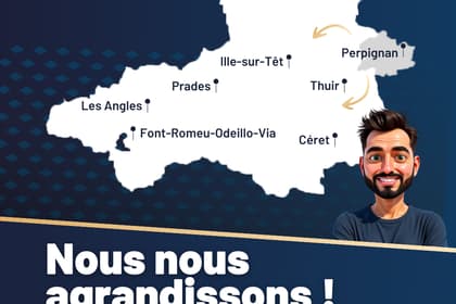 Activ’Expertise Perpignan s’agrandit et couvre désormais les secteurs de Céret, Thuir, Ille-sur-Têt, Prades, Les Angles et Font Romeu-Odeillo-Via