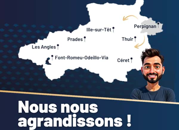 Activ’Expertise Perpignan s’agrandit et couvre désormais les secteurs de Céret, Thuir, Ille-sur-Têt, Prades, Les Angles et Font Romeu-Odeillo-Via