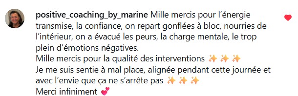 Commentaire sur l'énergie de la journée Potentiel Illimité