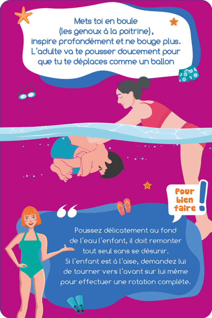 Carte violette du jeu : « Mets-toi en boule… »