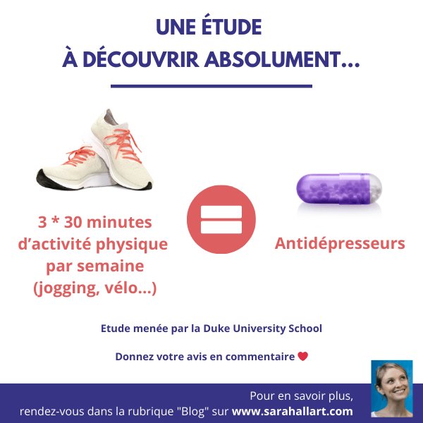 Activité physique versus antidépresseurs : une étude à découvrir