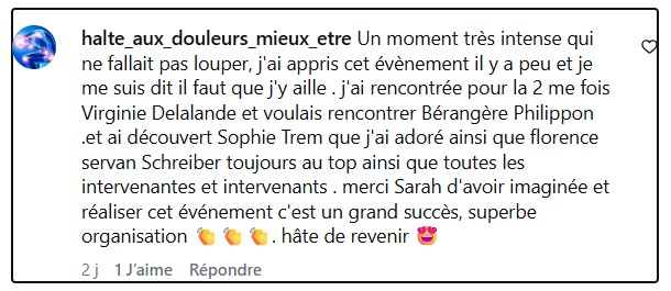 Témoignage d'une participante de Potentiel Illimité