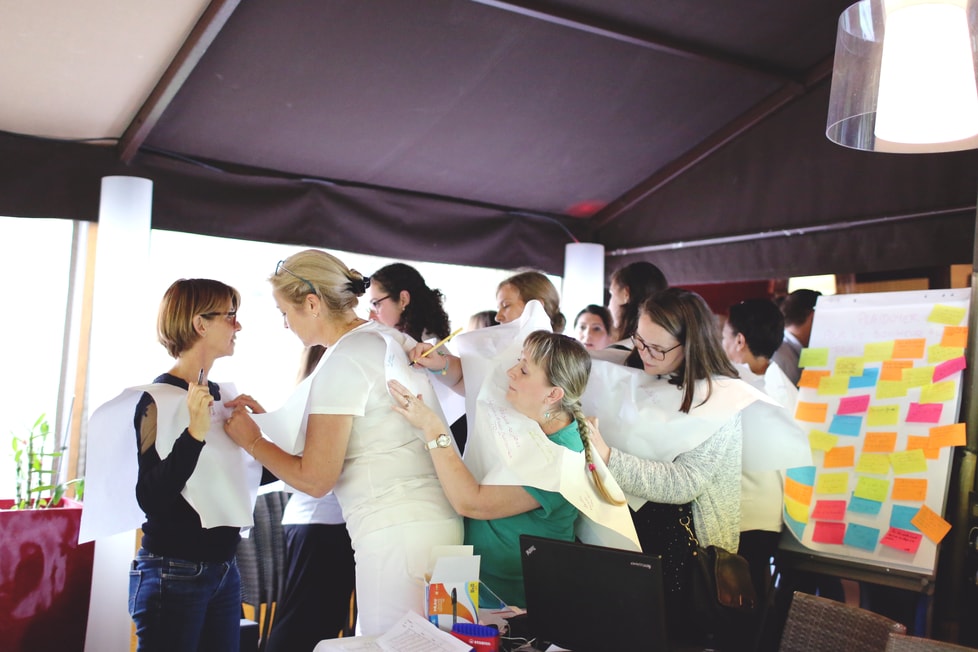 Moment de cohésion en séminaire d’équipe
