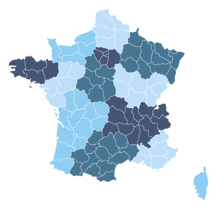 Carte de France des cabinets Activ'Expertise