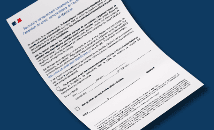 Formulaire de consentement DPE et audit