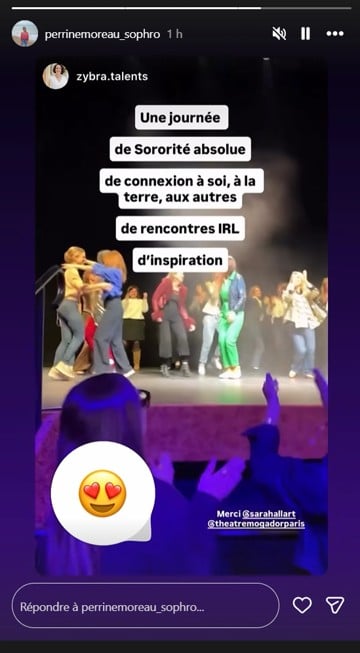 Story Instagram sur la sororité vécue à Potentiel Illimité