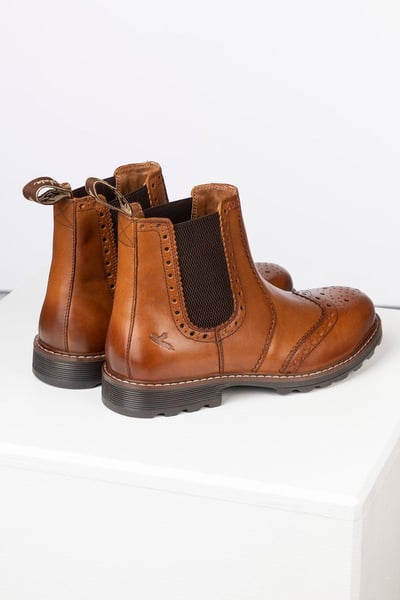Men's Brogue Market Boot - Malton III - Tan