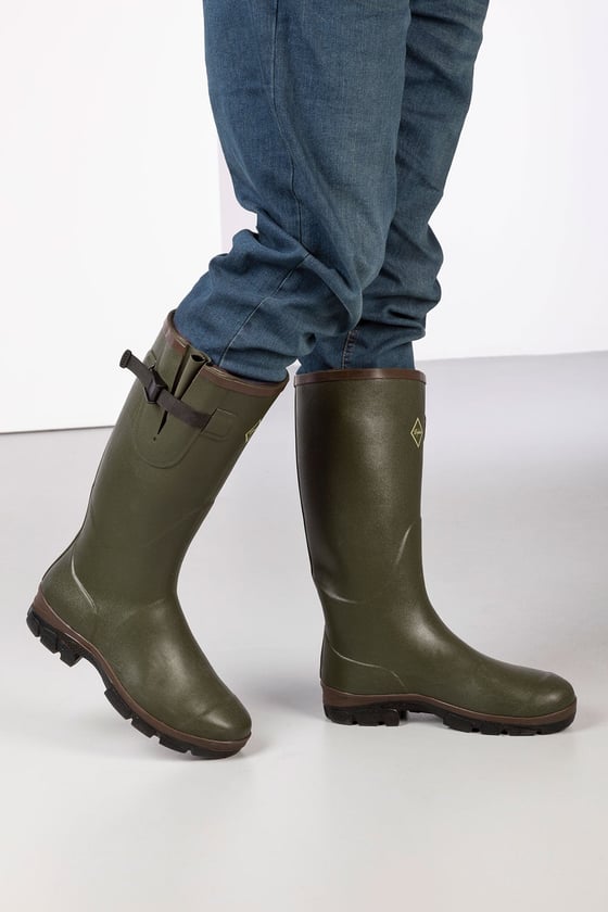 Rydale Men's Neoprene Lined Wellington Boots - Lisset - Olive 5