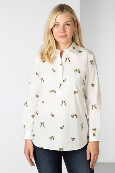 Chemise imprimée pour femme - Wistow - Lièvre Blanc