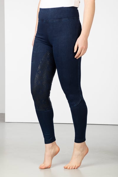Ladies Riding Tights with Phone Pocket - Askwith II - Denim
