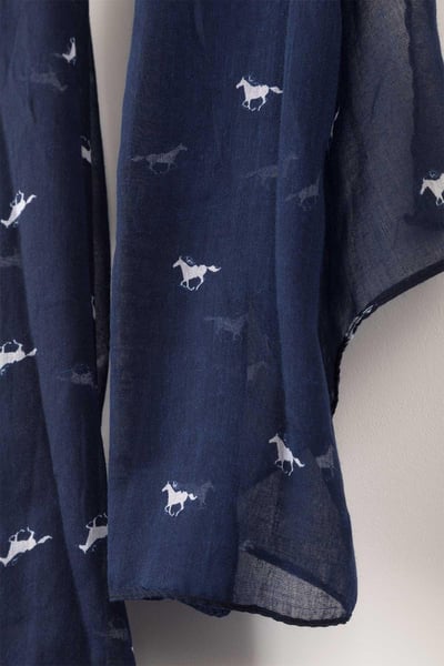 Bufanda Flotante Estampada Mujer - Wistow - Caballo Marina II