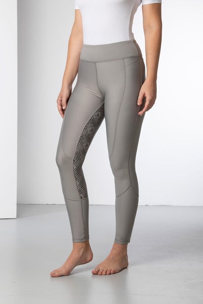 Ladies Riding Tights - Silver