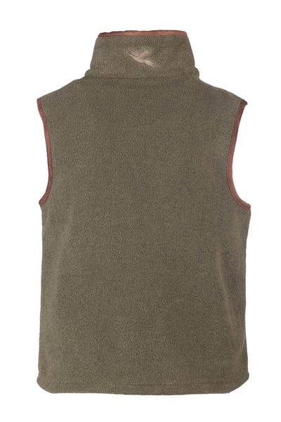 Junior Fleece Waistcoat - Huggate - Khaki Champion Bull