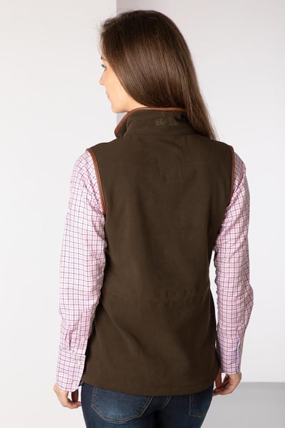Ladies Fleece Waistcoat - Harpham - Olive
