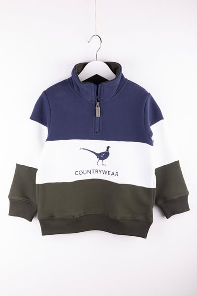 Boys Toddler Sweatshirt - Byland II - Pheasant Navy/White/Olive