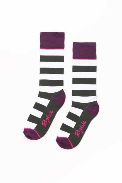 Ladies Broadstripe Ankle Sock - Olive