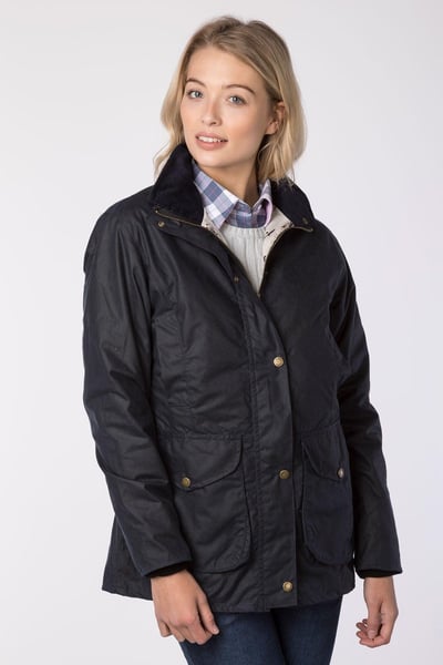 Ladies Wax Jacket - Wrelton - Navy