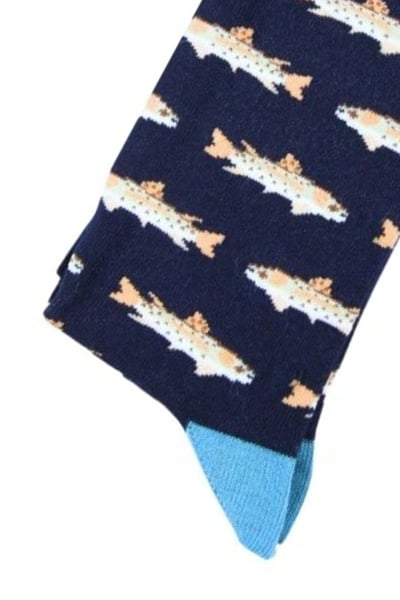 Men's Bamboo Funky Socks - Fishing