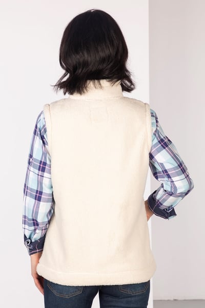 Ladies Fleece Gilet - Etton II - Cream