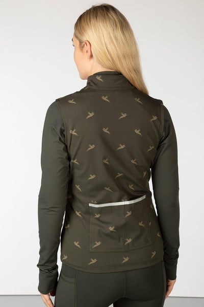 Gilet de sport à motifs pour femmes - Skerne - Faisan kaki