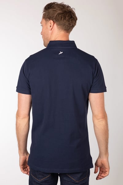 Men's Polo Shirt - Byland - Pheasant Navy/White/Wine
