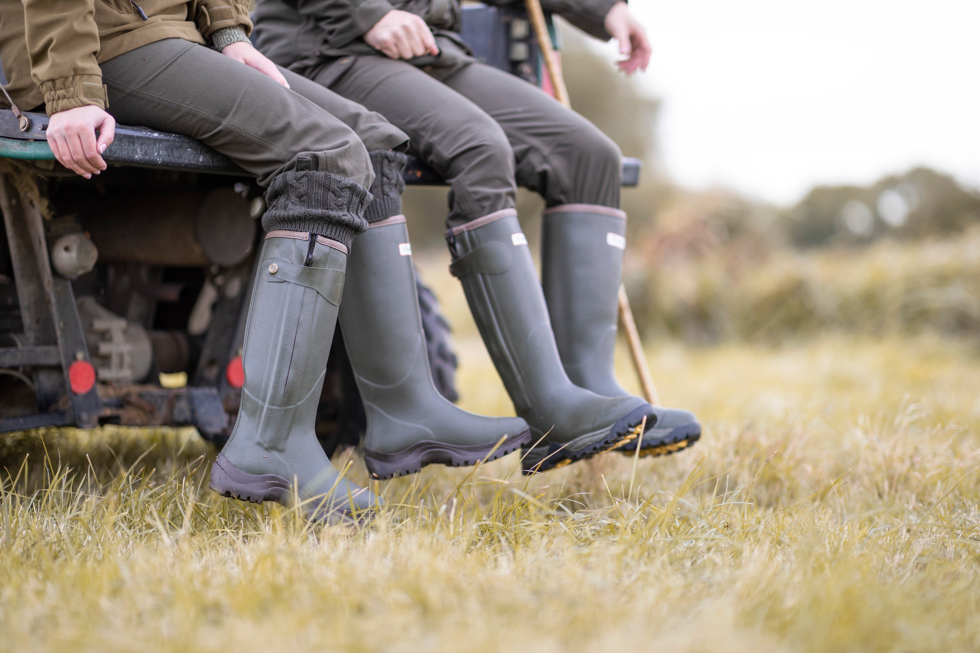 Men's and ladies' wellies