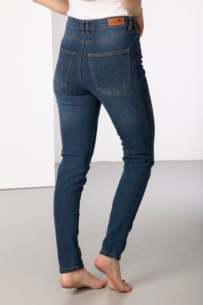 Slim-Fit-Jeans für Damen – Ella - Mittlerer Denim