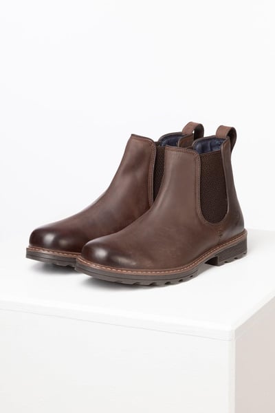 Men's Leather Chelsea Boots - Sledmere - Waxy Brown