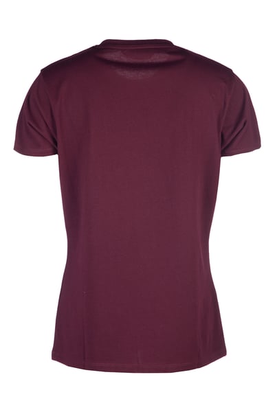 Ladies Highland Cow T-Shirt - Kirby - Dark Berry