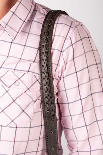 Leather Bag Strap - Brown