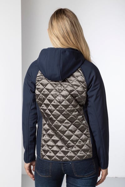 Ladies Hybrid Quilted Jacket - Askwith - Silver