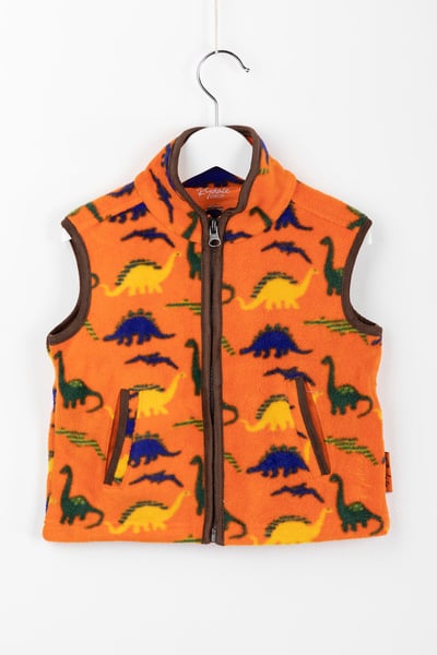 Toddler Fleece Gilet - Dinosaurs