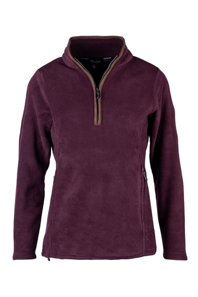 Ladies Huggate Overhead Fleece - Dark Burgundy