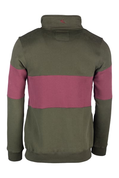 Men's Sweatshirt - Byland - Pheasant Olive/Wine/Olive