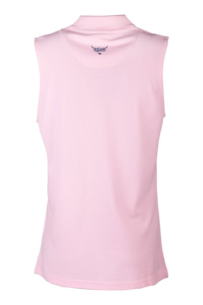 Ladies Sleeveless Polo Shirt - Kirby - Soft Pink