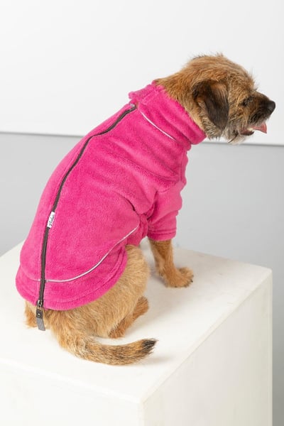 Plüsch-Fleece-Hundepullover - Yapham - Rosa