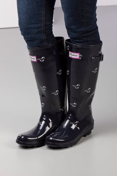 Ladies Wellington Boots - Wistow - Horse Navy II