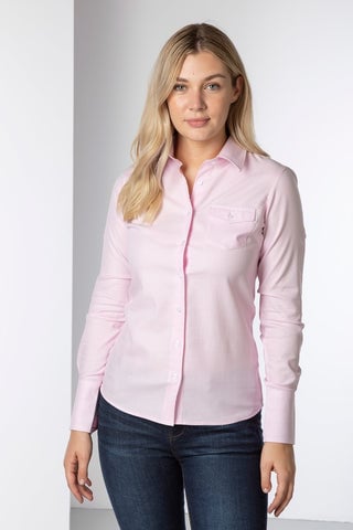Ladies fitted long-sleeved shirt