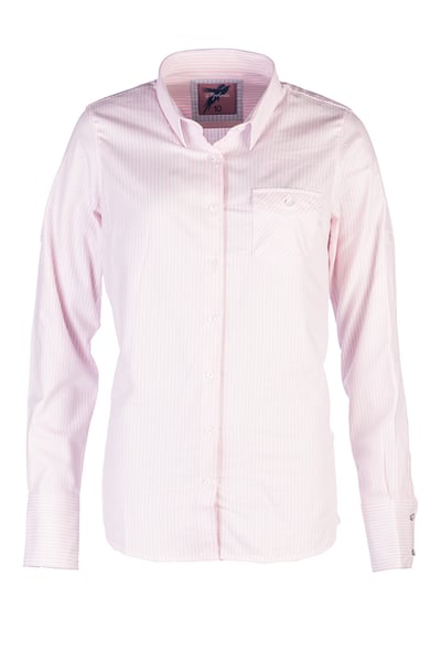 Ladies Striped Shirt - Matilda - Matilda Soft Pink