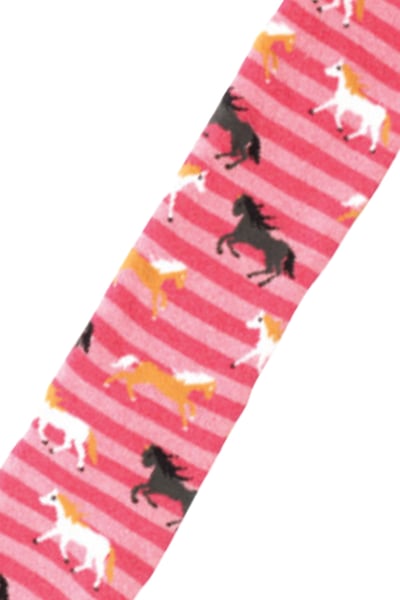 Funky Welly Socken - Rosa Pferde