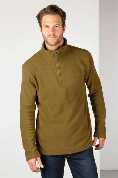 Herren-Overhead-Fleece - Kelk - Militärgrün
