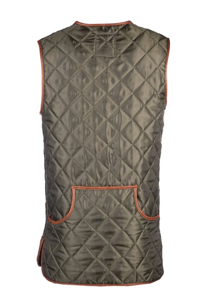 Men's Quilted Waistcoat - Settle - Olive