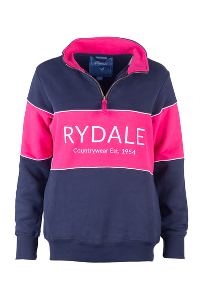 Ladies Rydale Sweatshirt - Byland - Rydale Navy/Bonbon/Navy