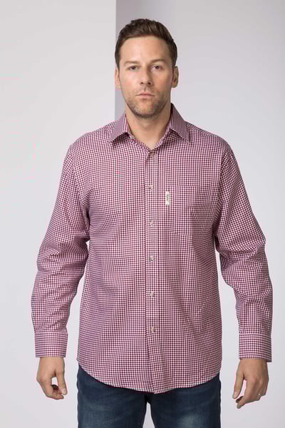 Men's Country Check Shirts - Kirkburn - Red Gingham