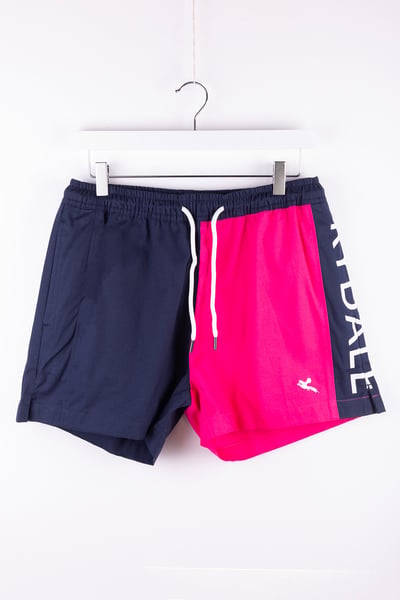 Ladies Rugby Shorts - Muston - Navy/Bonbon